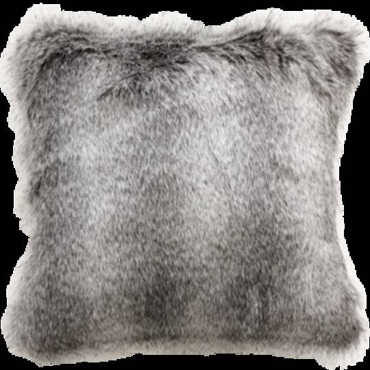 Heirloom Exotic Faux Fur - Cushion / Throw - Grey Wolf